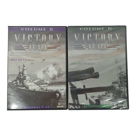 Victory At Sea Volume II IV A World War II Documentary DVD Lot Of 2 - Picture 1 of 12
